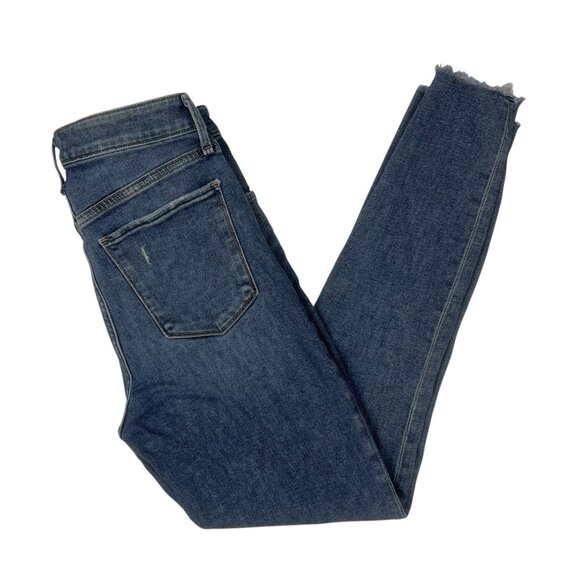 Abercrombie & Fitch High Rise Super Skinny Ankle Jeans Size 2/26 Button Fly - Picture 3 of 11